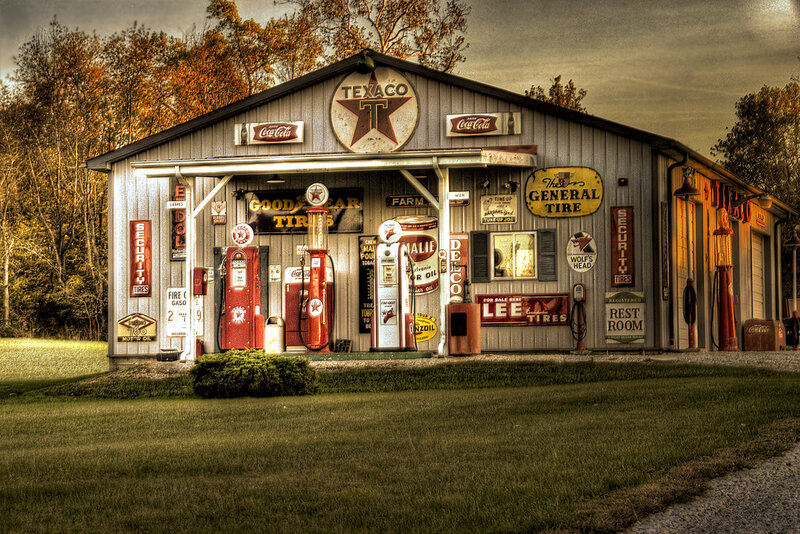 Vintage Gas Station