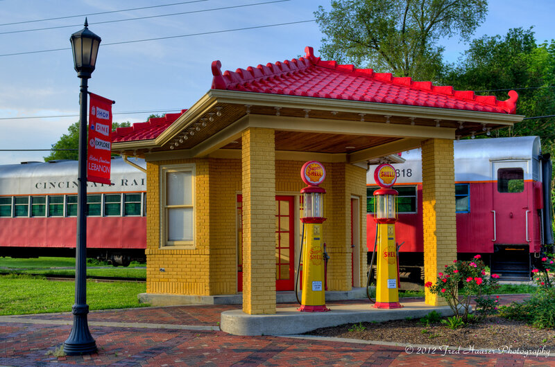 Vintage Gas Station — Yellow