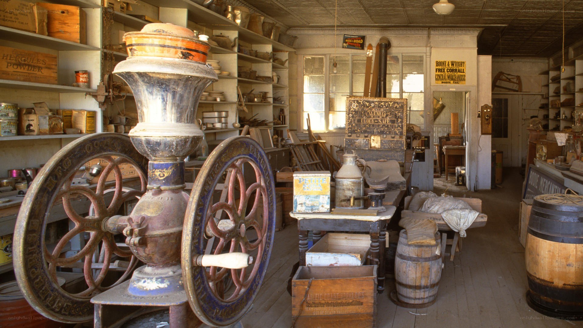 Vintage general store interior