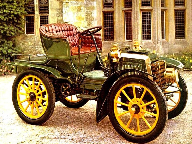 vintage green automobile