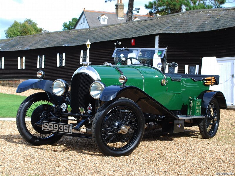 vintage green car on gravel