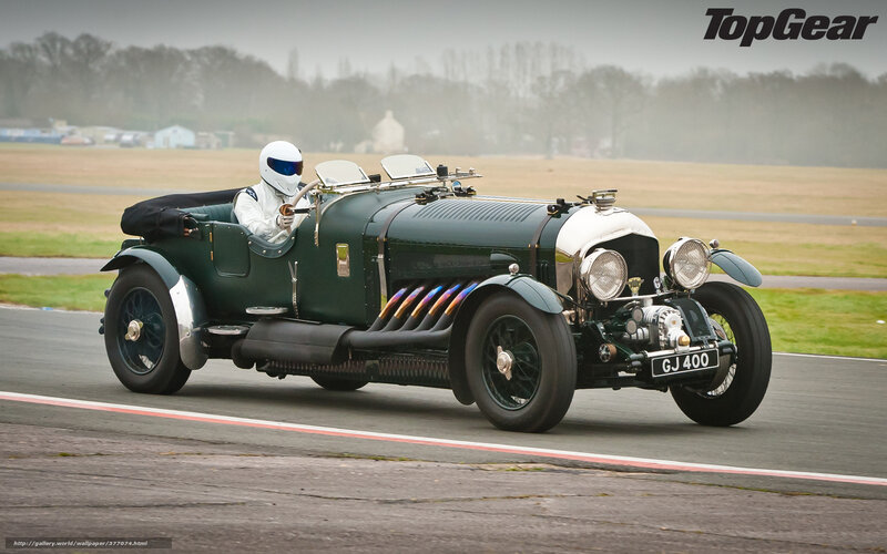 Vintage Green Car on Track