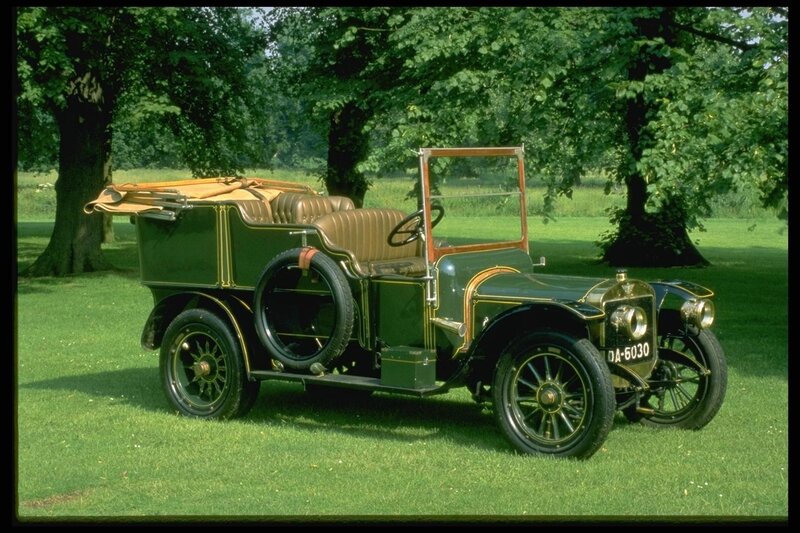 Vintage Green Car — Serene, Afternoon, Photograph