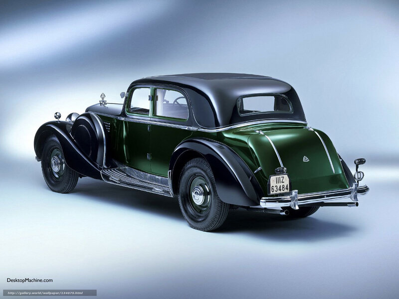 vintage green car
