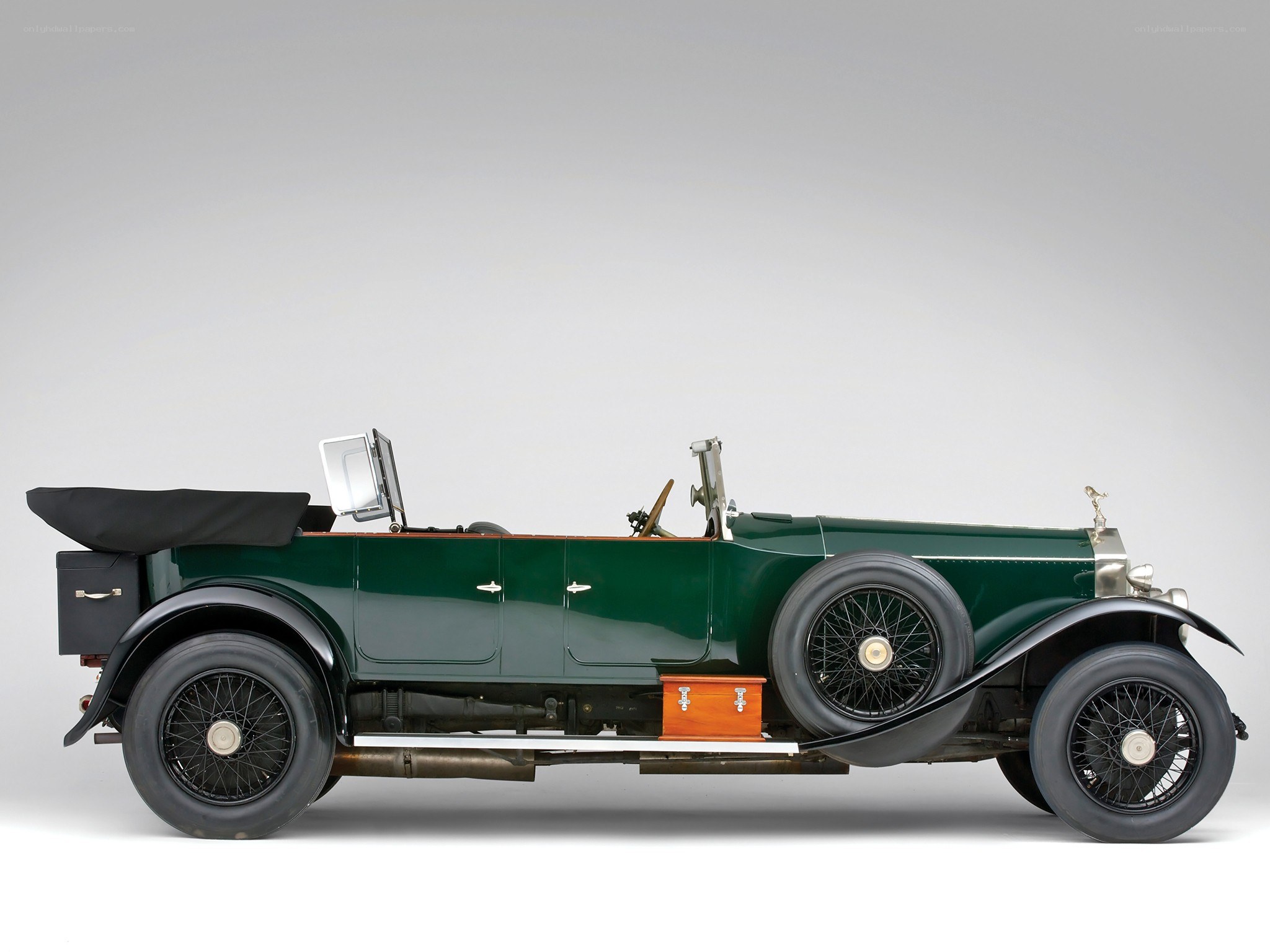 vintage green convertible car