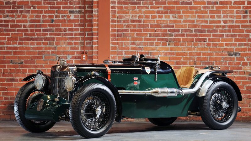 Vintage Green Race Car — Classic