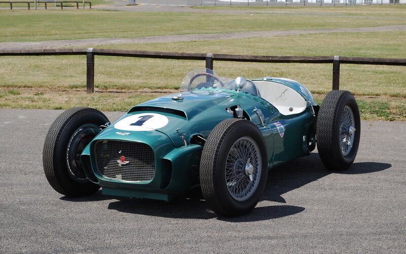 vintage green race car