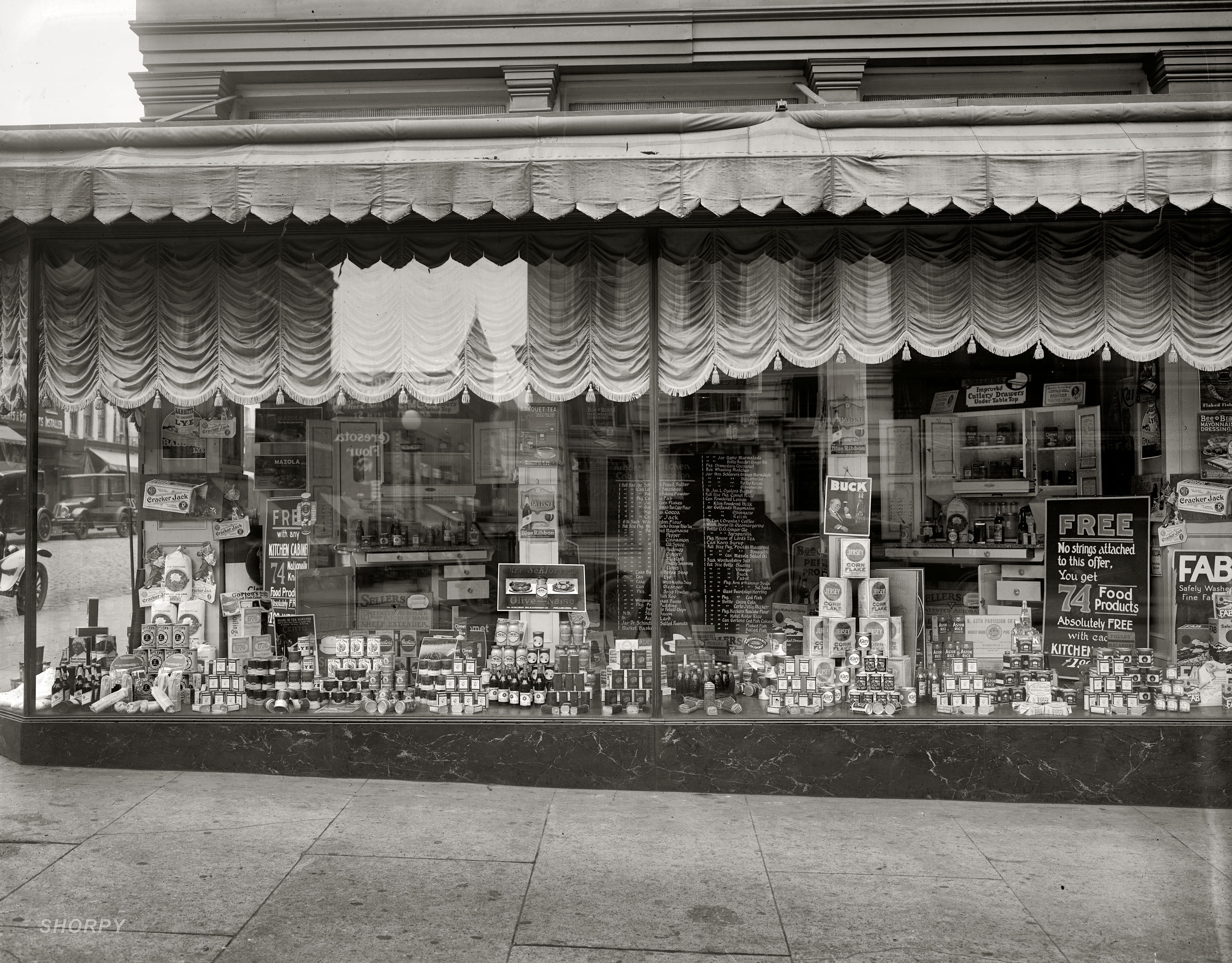 Vintage grocery store display