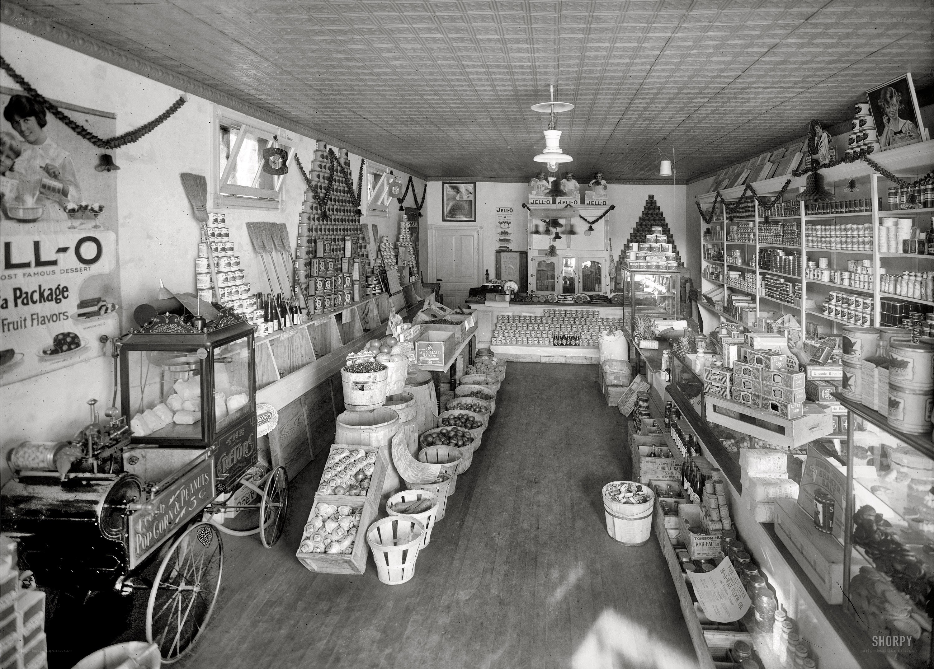 Vintage grocery store interior