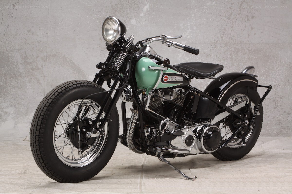 vintage harley-davidson motorcycle