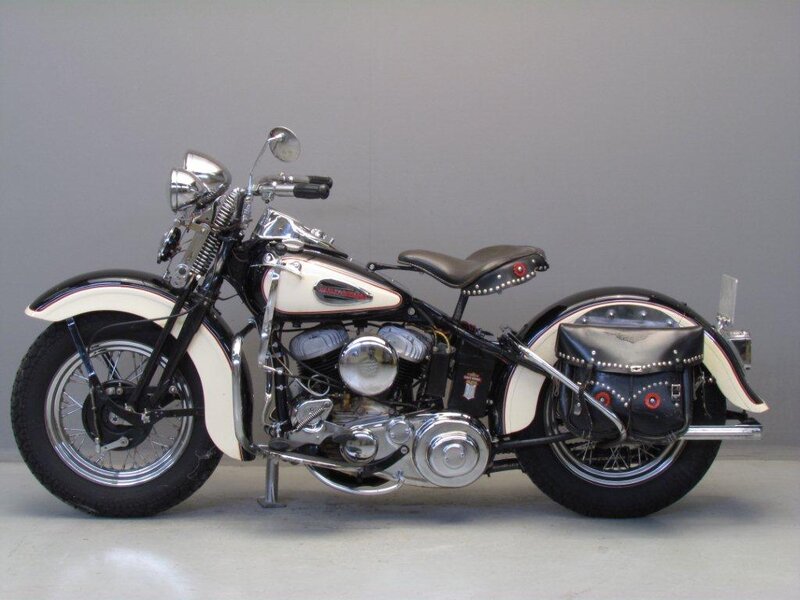 Vintage Harley-davidson Motorcycle — Black, Neutral