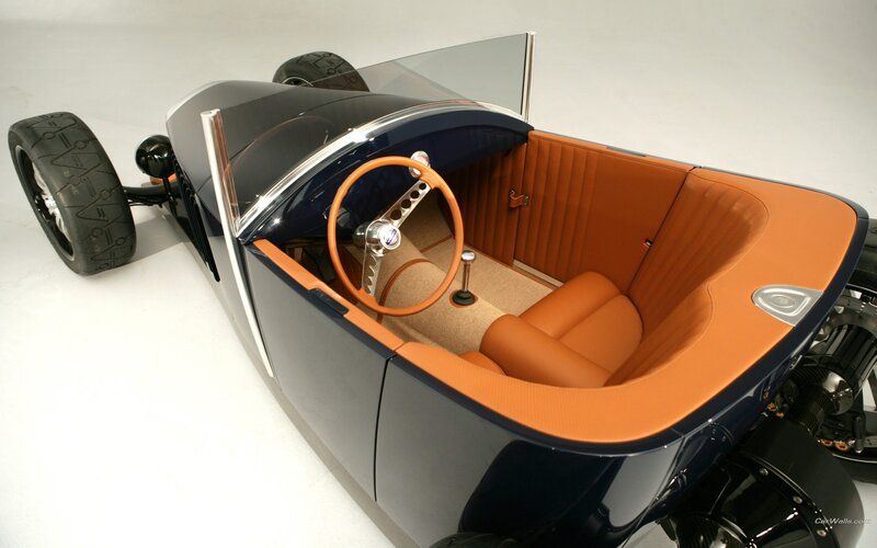 vintage hot rod interior
