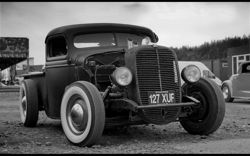 vintage hot rod pickup truck