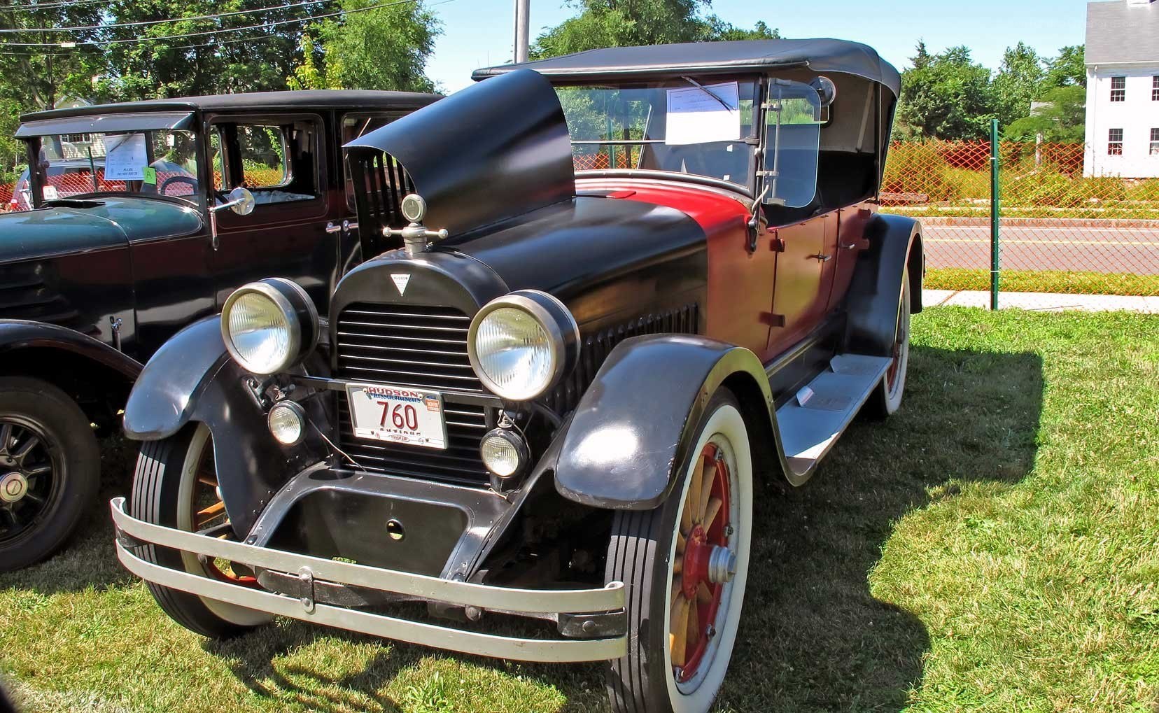Vintage Hudson car on display