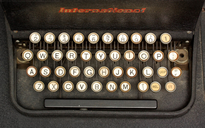 Vintage International typewriter keyboard