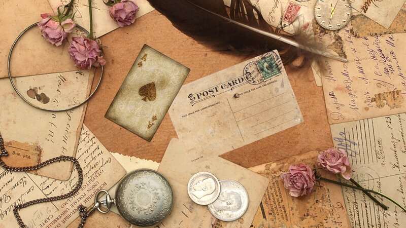 Vintage Items on Table