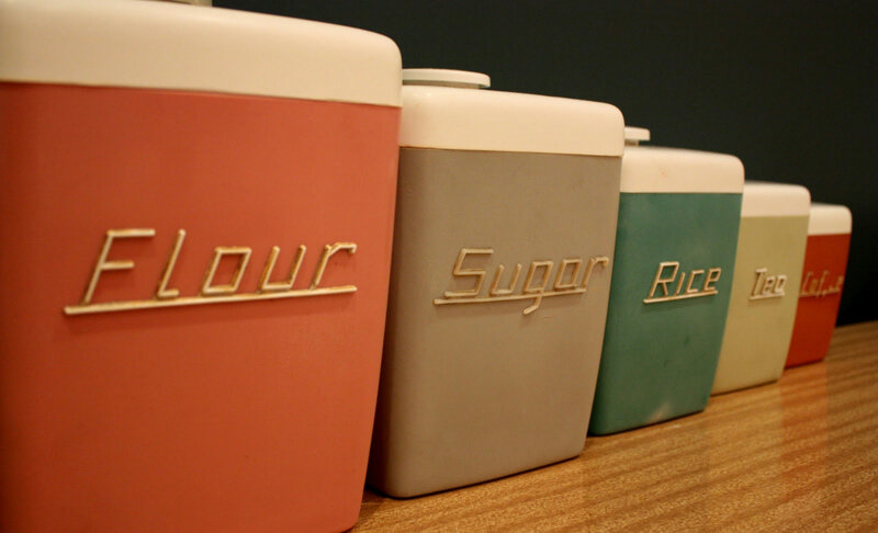 Vintage Kitchen Canisters