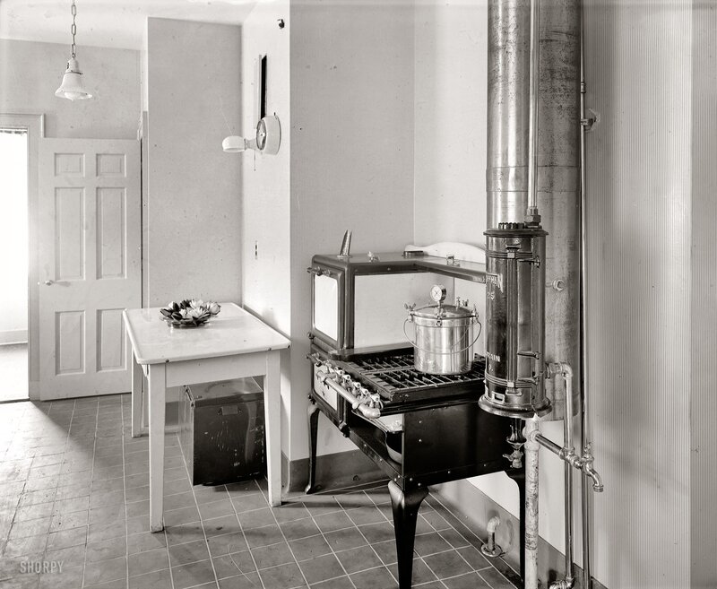 Vintage kitchen with stove