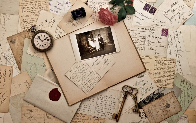 Vintage letters and photos collection