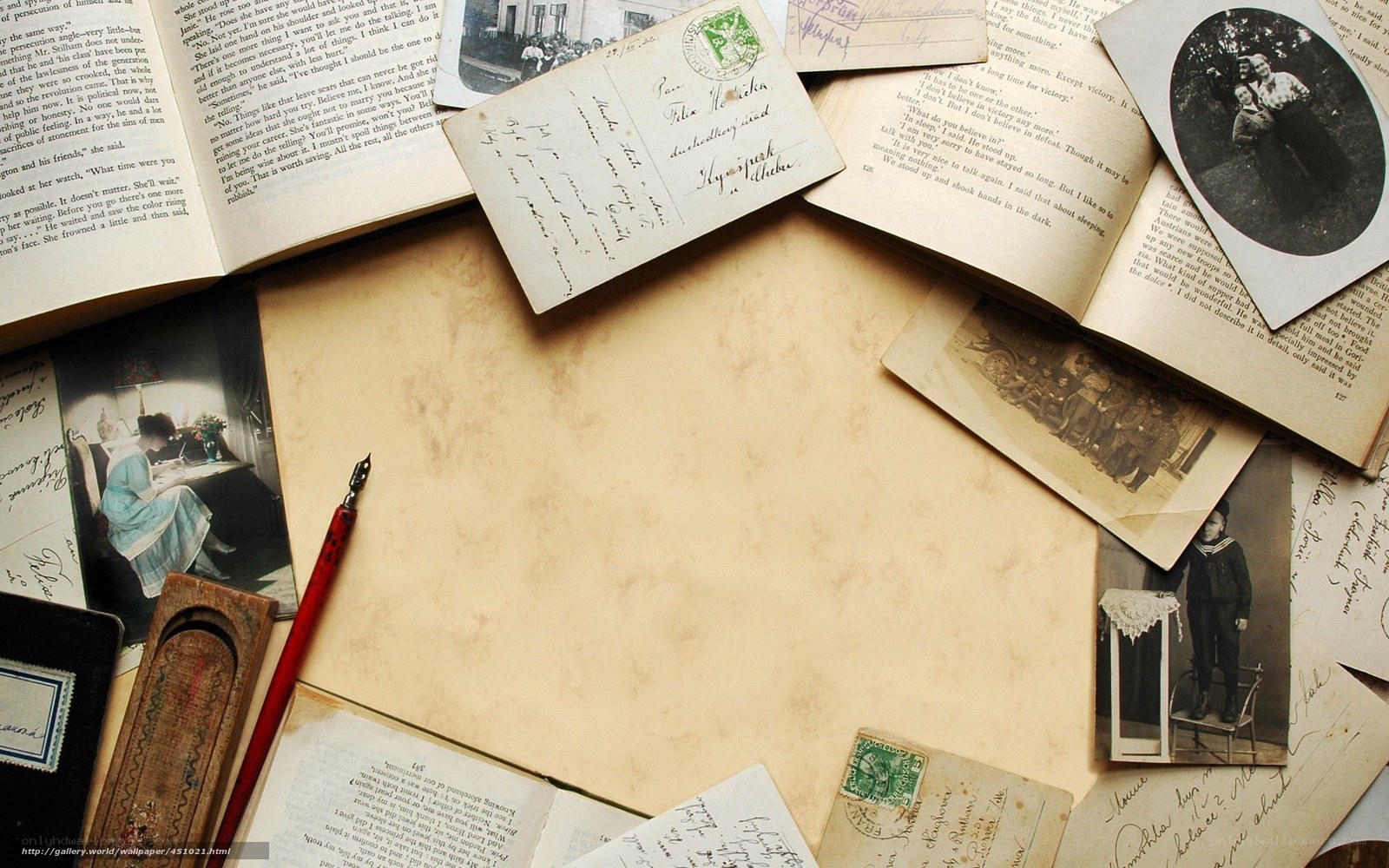 vintage letters and photos