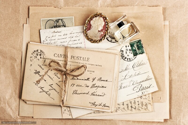 Vintage Letters and Postcards — Brown
