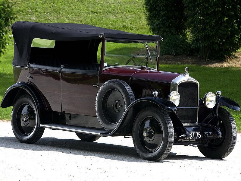 Vintage maroon convertible car