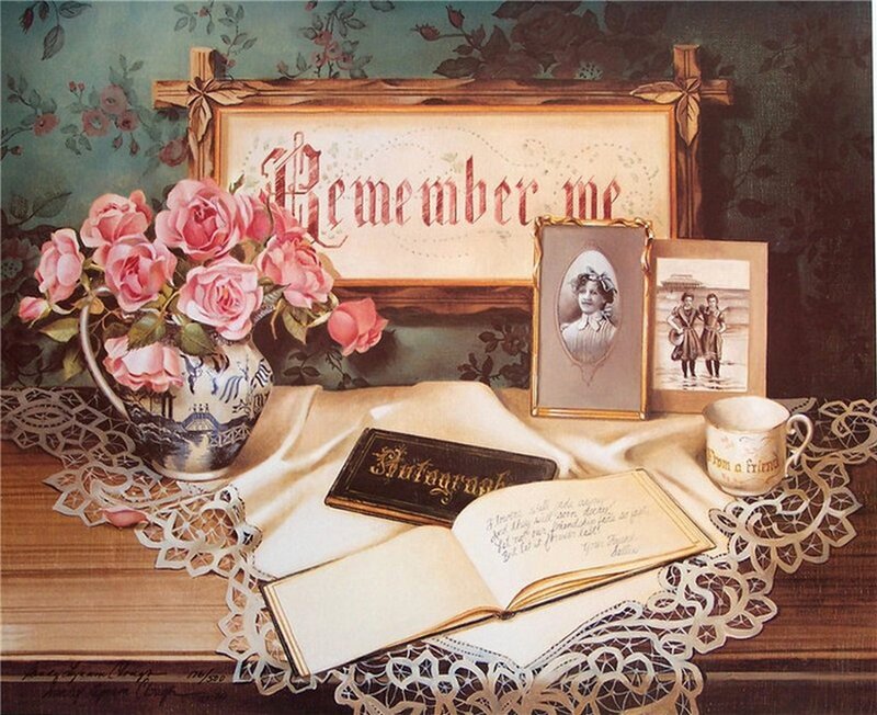 Vintage Memorial Display