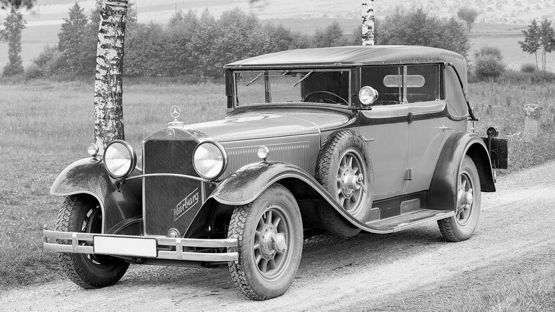 Vintage Mercedes-Benz Car — Black