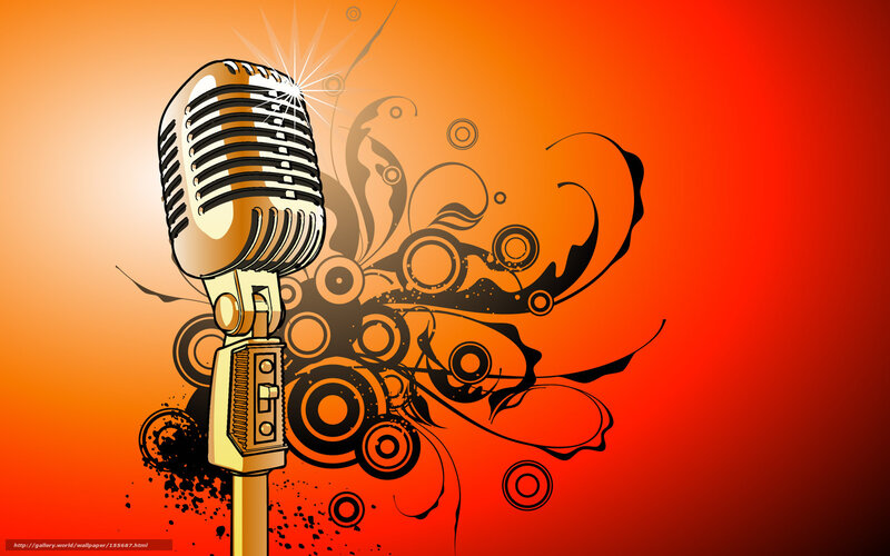 vintage microphone art
