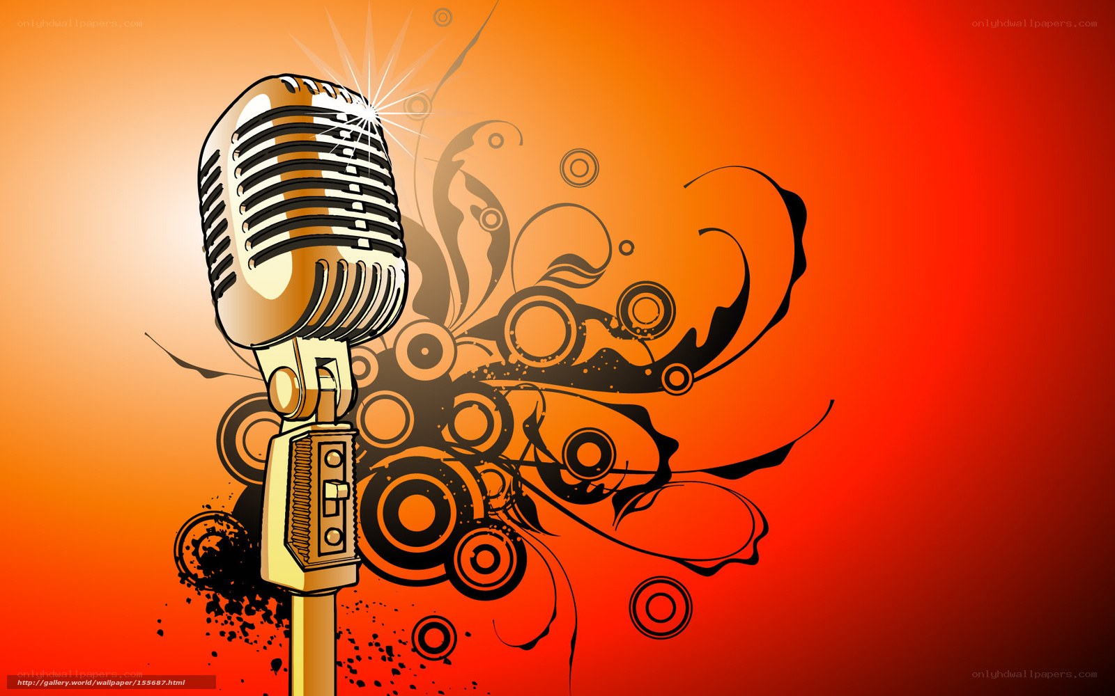 vintage microphone art