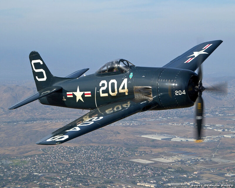 Vintage Military Aircraft — Blue