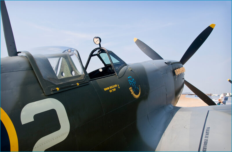 vintage military aircraft cockpit