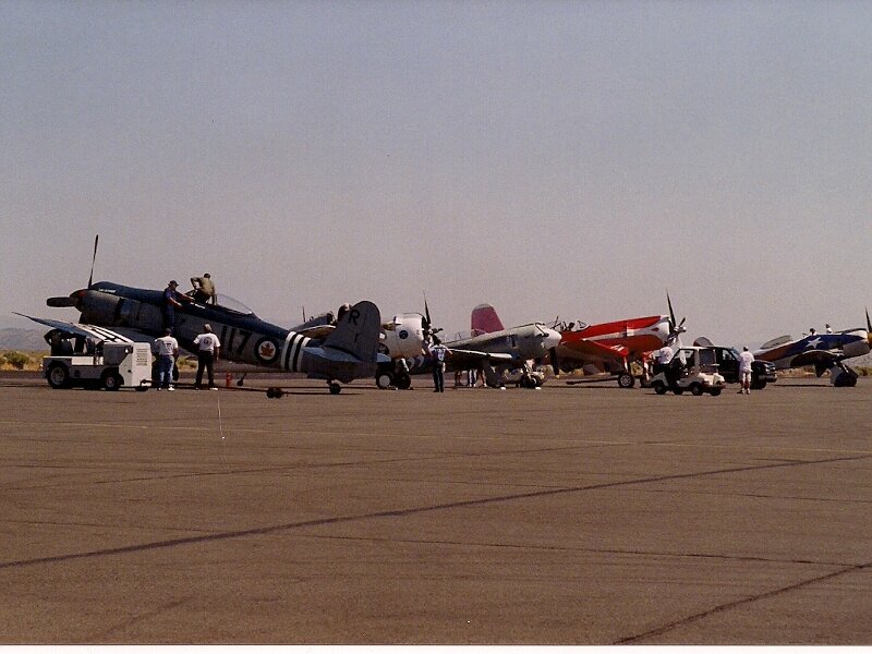 Vintage Military Aircraft — Gray, Calm
