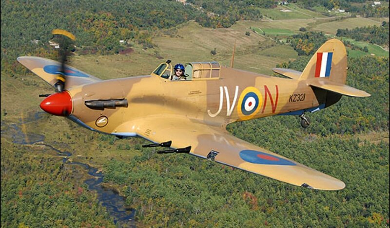 Vintage Military Aircraft — Tan
