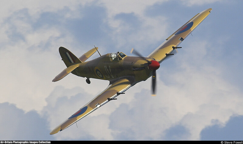 Vintage Military Aircraft — Yellow