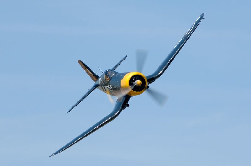 Vintage Military Airplane — Blue