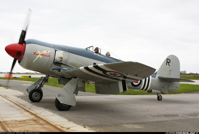 Vintage Military Airplane — Gray, Calm