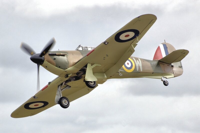 Vintage Military Airplane — Green