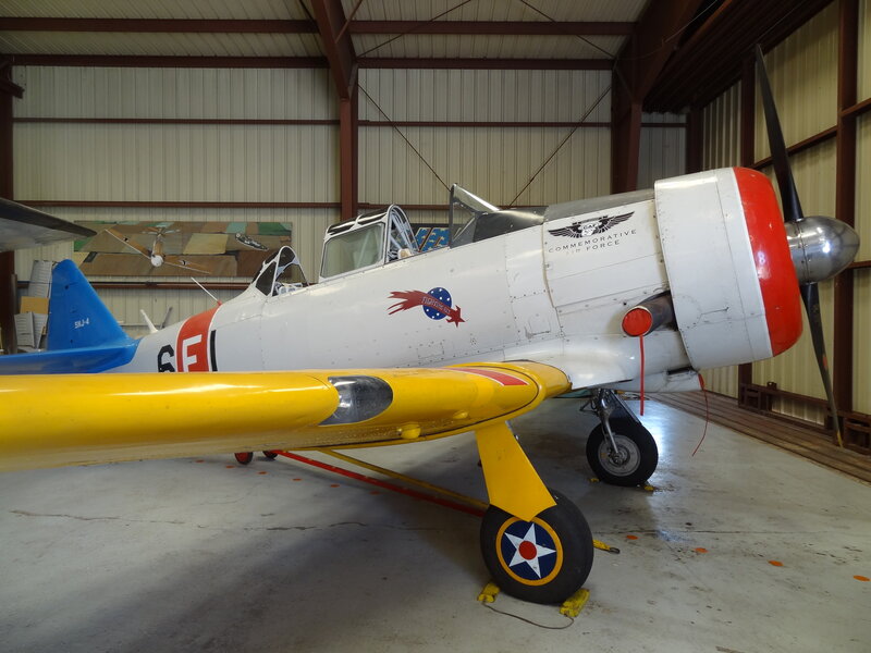 Vintage Military Airplane — Yellow