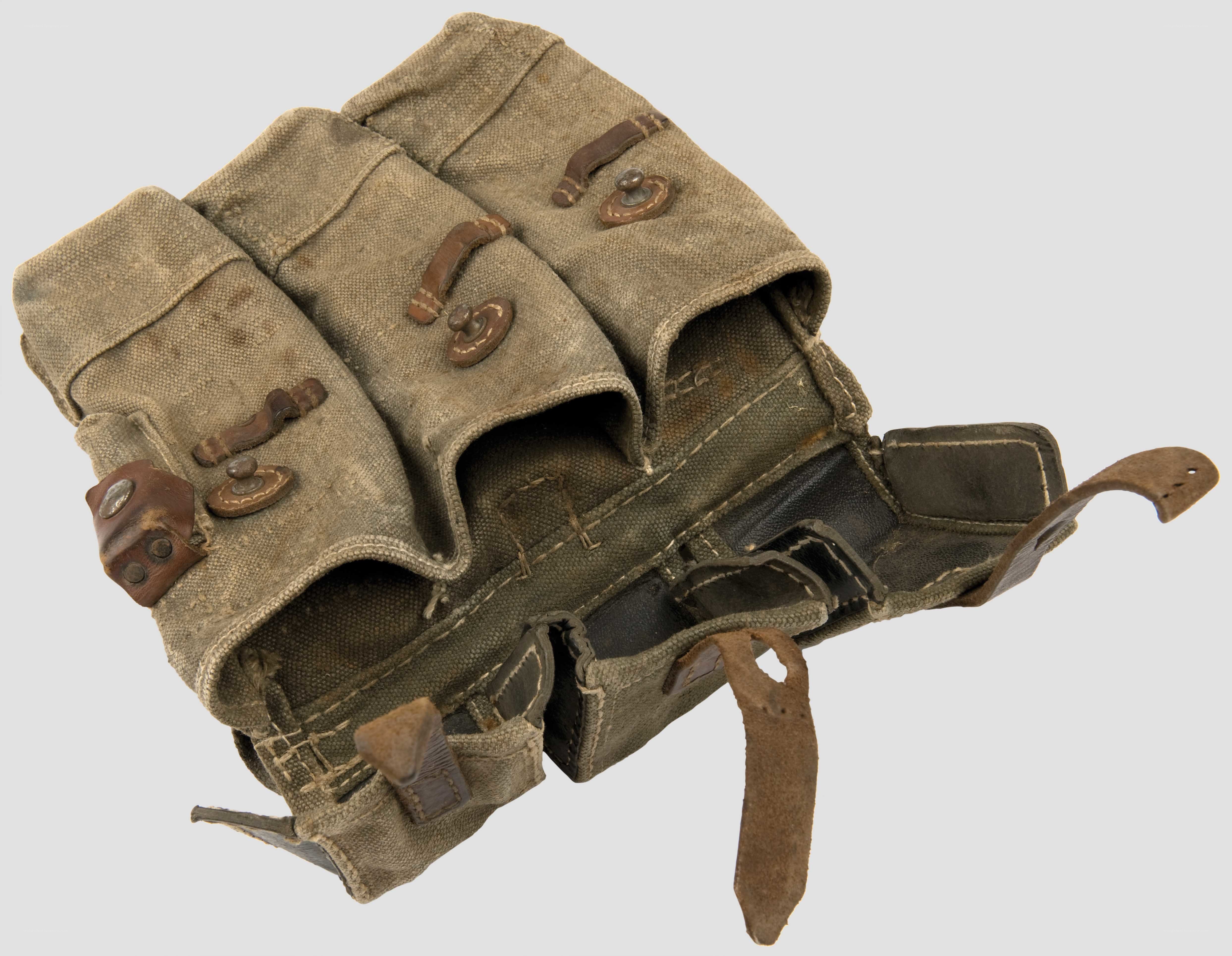 vintage military ammunition pouch
