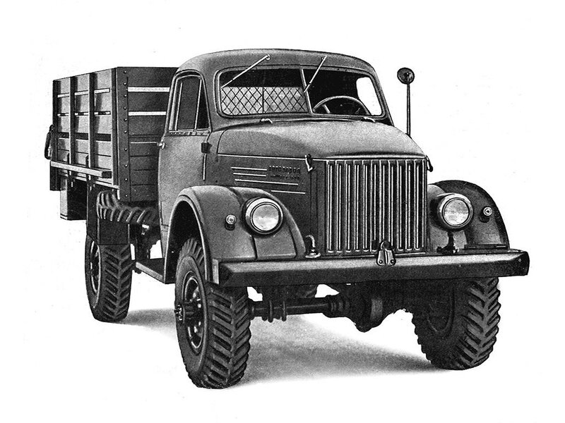 Vintage military truck illustration