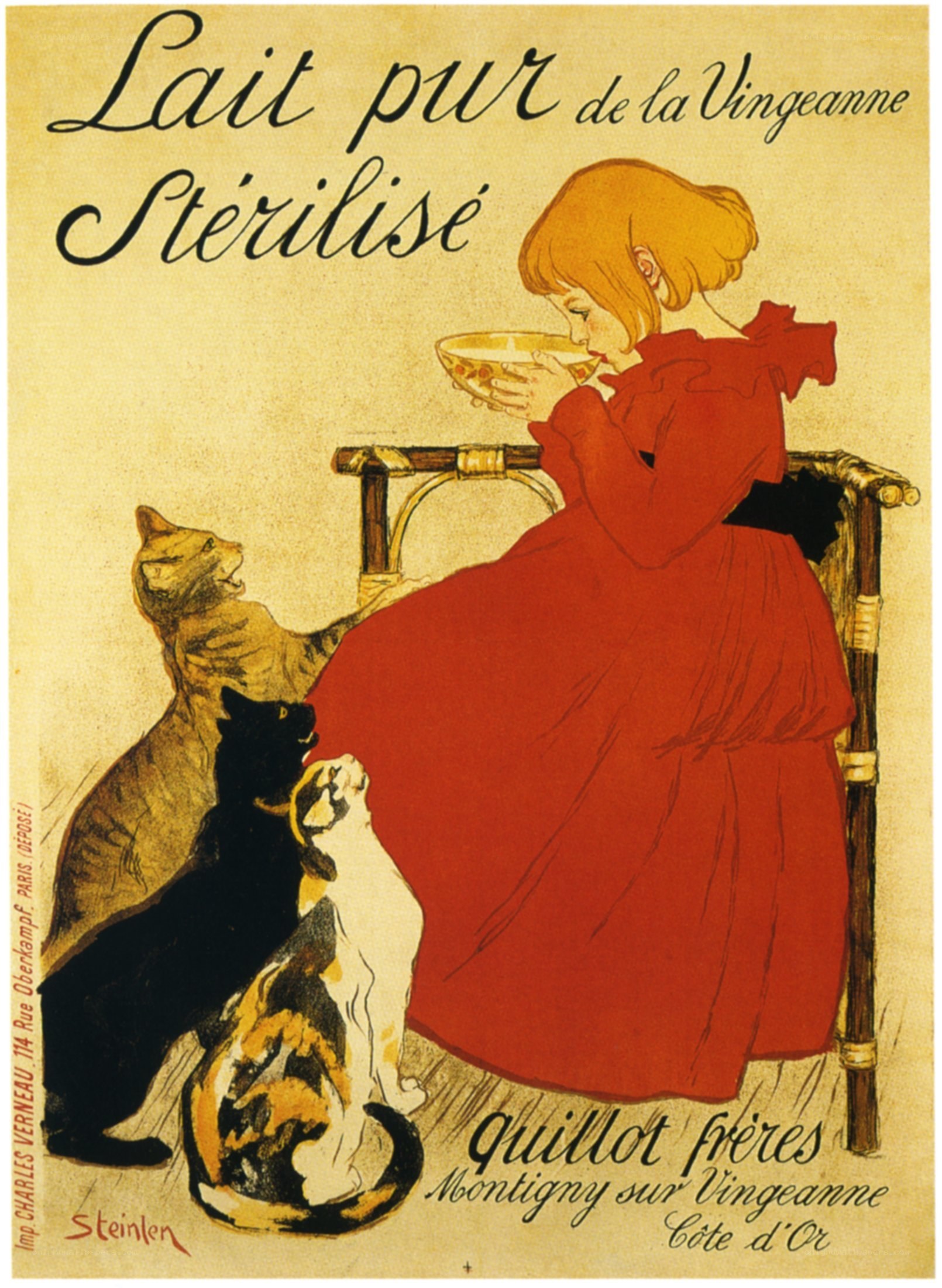 Vintage milk advertisement