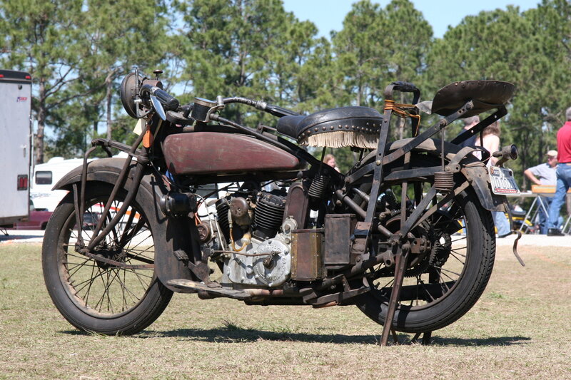 Vintage Motorcycle — Brown, Outdoor