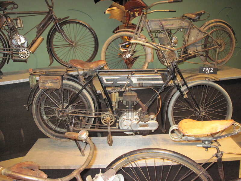 Vintage Motorcycles on Display