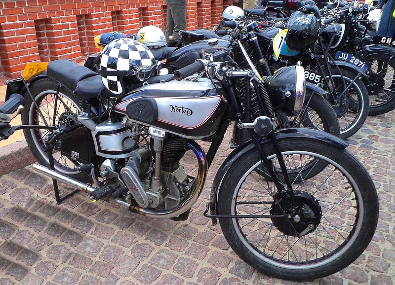 Vintage Norton Motorcycle — Black
