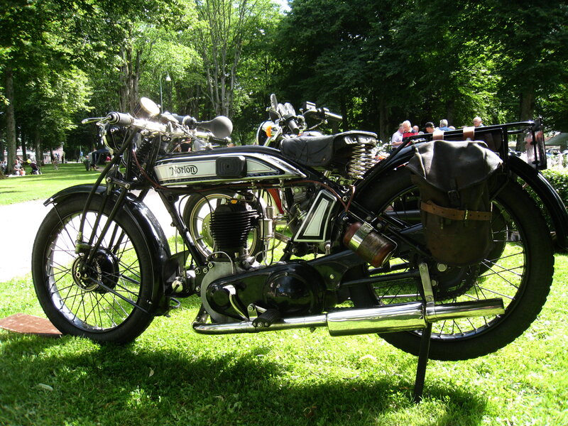 Vintage Norton Motorcycle — Green