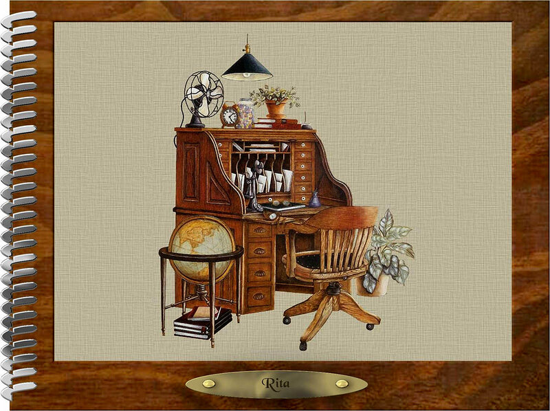 Vintage Office Desk Setup