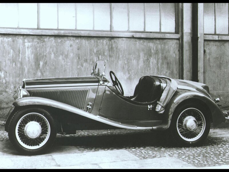 Vintage open-top car