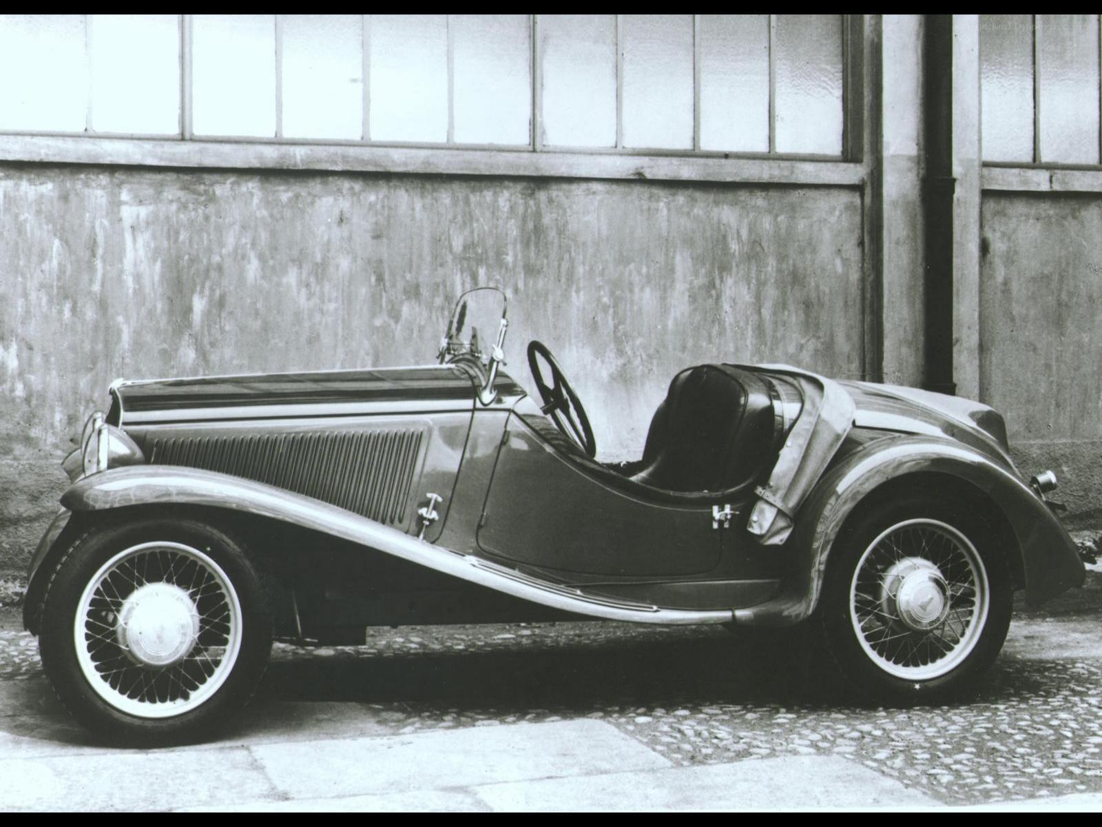 Vintage open-top car