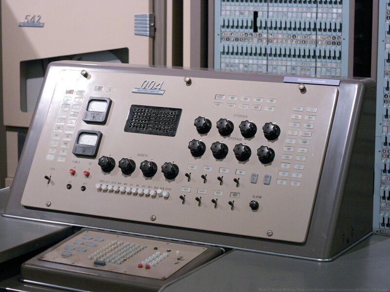 Vintage operator console control panel